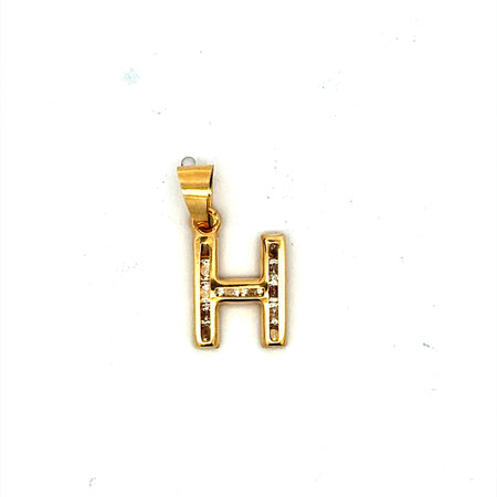 Pendant ’So Cute’ Initial H 20.5 10K