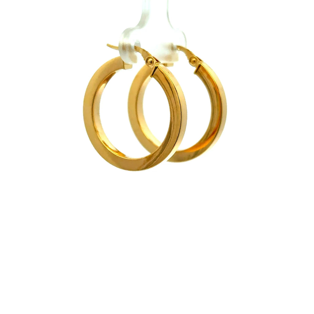 Earrings Plain Hoops 27.5 3mm 10K