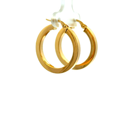 Earrings Plain Hoops 27.5 3mm 10K