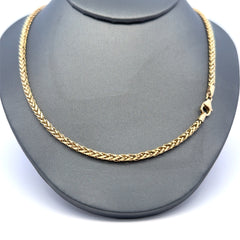 Chain Wheat Spiga Link 3mm 20" 10K