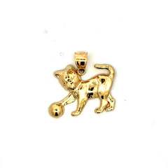 Pendant Kitten with Ball 25.5 10K