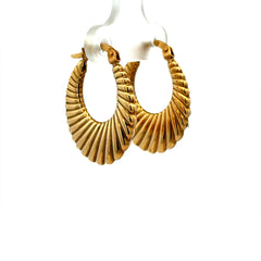 Earrings Stylish Hoops 25 3.5mm 10K