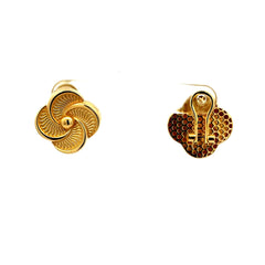 Earrings Omega Lock 14.5 14.5mm 10K