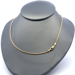 Chain Rounded Box Link 1.5mm 18" 10K