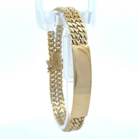 Bracelet ID Double Cuban Link 11.5mm 7.5" 10K