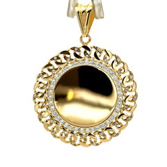 Pendant Memory with CZ Bezel 48.5 14K