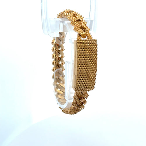Bracelet Iced Cuban without Stones 11.5mm 7.5" 10K