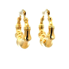 Earrings Fancy Hoops 27 7mm 10K