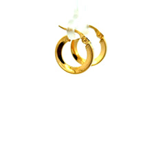 Earrings Plain Hoops 17.5 2.5mm 10K