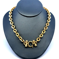 Necklaces Flat Oval Link 8mm 20" 14K