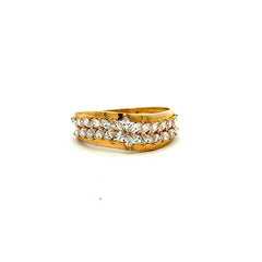 Ring Women's with CZ 7 1.5mm 10K