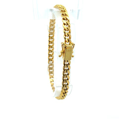 Bracelet Hollow Cuban 5mm 7" 14K