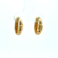 Earrings Fancy Hoops 14.5 4mm 10K