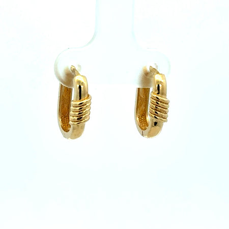 Earrings Fancy Hoops 14.5 4mm 10K