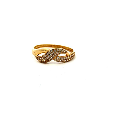 Ring Women's with CZ 7 1.5mm 10K