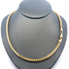 Chain Hollow Franco  3.5mm 18" 14K