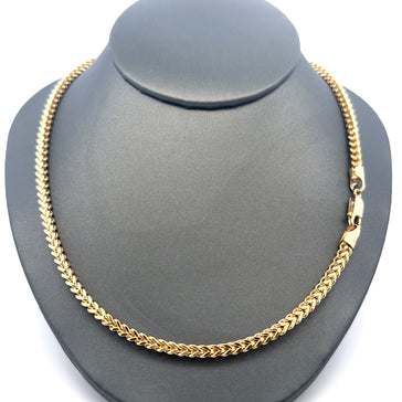 Chain Hollow Franco  3.5mm 22" 10K