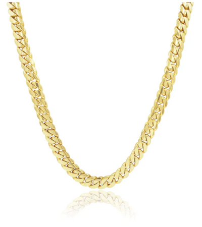 Chain Cuban Link 9mm 19" 14K