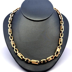 Chain Interlocking Anchor Box Link 6mm 22" 14K