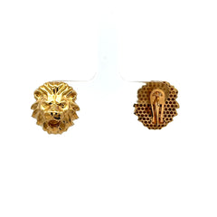 Earrings Omega Lock 19 17.5mm 10K