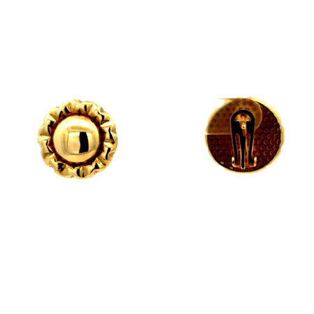 Earrings Omega Lock 18 18mm 14K