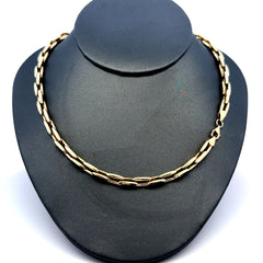 Necklaces Rectangular Link 5.5mm 18" 14K