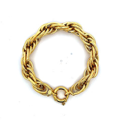 Bracelet Big Rope 10mm 7" 14K