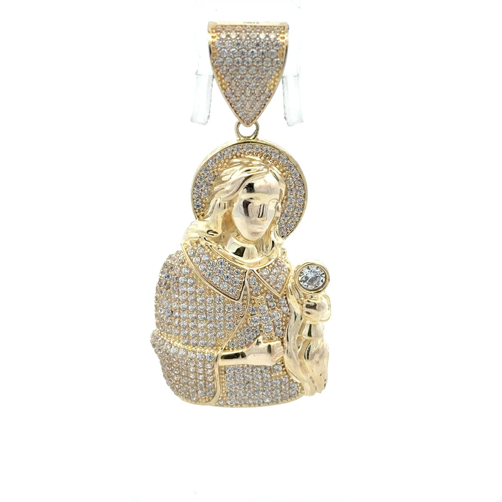 Pendant Pavé ’Santa Bárbara’ with Halo 52.5 10K