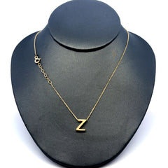 Chain Uppercase Initial 'Z' 0.5mm 18" 14K