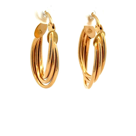 Earrings Fancy Hoops 25 4mm 10K