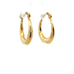 Earrings Fancy Hoops 19.5 4mm 10K