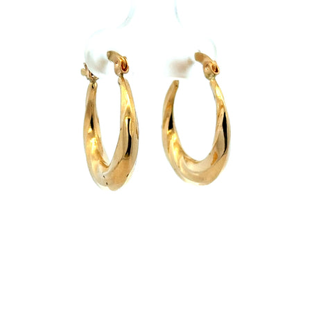 Earrings Fancy Hoops 19.5 4mm 10K