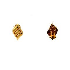 Earrings Omega 20.5 12.5mm 10K