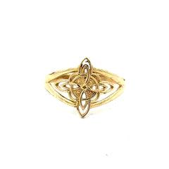 Golden Bull Basic Ring Chic Women 7.5 2mm 10K