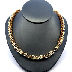 Necklaces Box Byzantine 6.5mm 18" 14K
