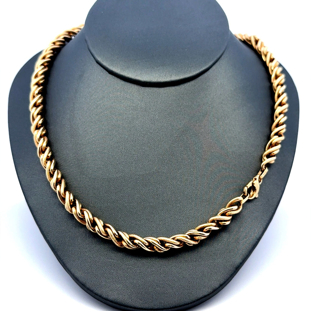 Necklaces Big Rope 6.5mm 16.5" 14K