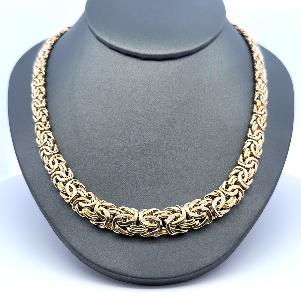 Necklaces Byzantine Princess Cut 11.5mm 18" 10K