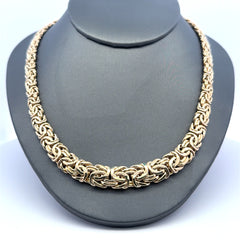 Necklaces Byzantine Princess Cut 11.5mm 18" 10K