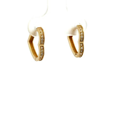 Earrings Fancy Hoops 13.5 2mm 10K