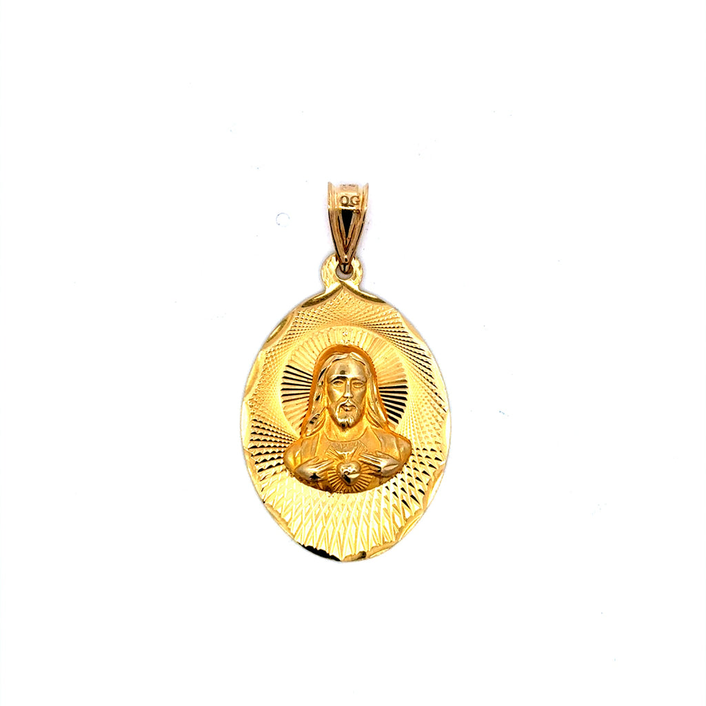 Pendant Sacred Heart of Jesus 41 14K