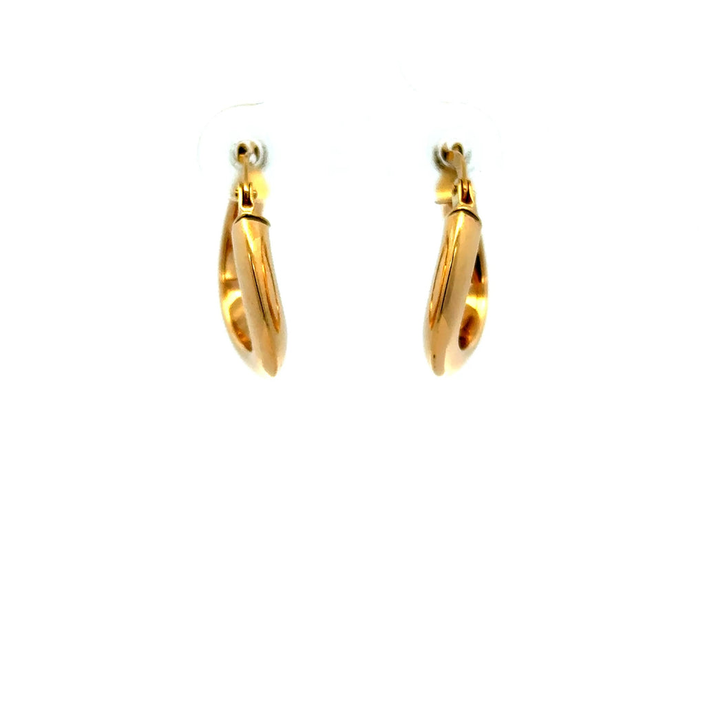 Earrings Twisted Hoops 19 3mm 10K