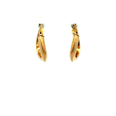 Earrings Twisted Hoops 19 3mm 10K