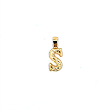 Pendant Uppercase Initial 'S' 23.5 10K