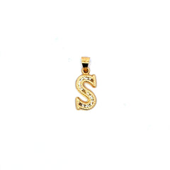 Pendant Uppercase Initial 'S' 23.5 10K