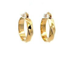 Earrings Fancy Hoops 19.5 4.5mm 10K