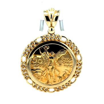 Pendant Mexican 'Centenario' Style 56 10K