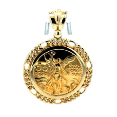 Pendant Mexican 'Centenario' Style 56 10K