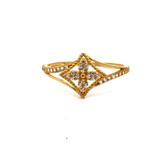 Ring Women's with CZ 7 1mm 10K