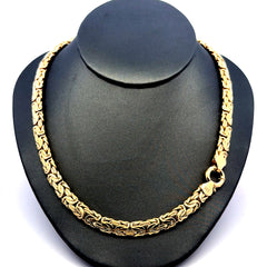 Necklaces Byzantine 7.5mm 18" 14K