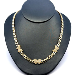 Chain Butterflies Monaco 5mm 16" 10K